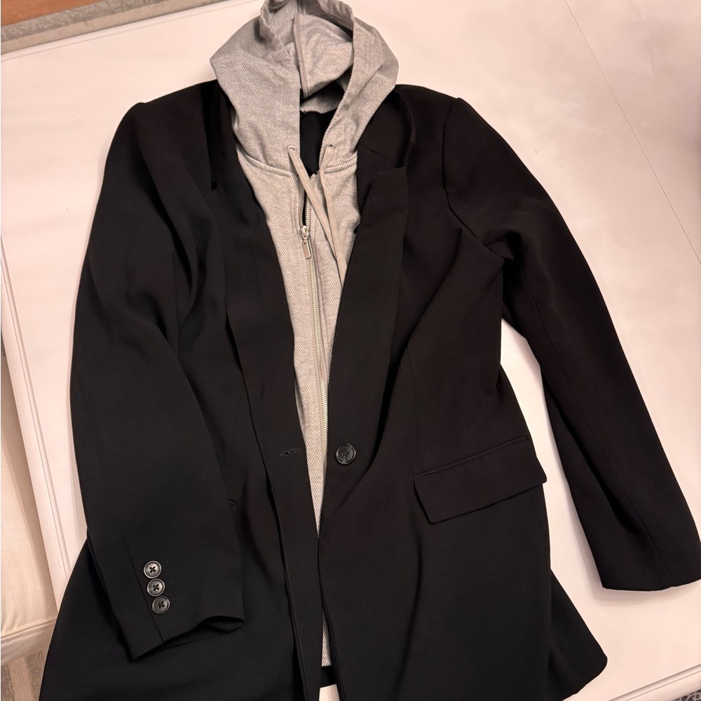 Rachel Zoe Women’s Blazer with Removable Hoodie Insert – Size XL